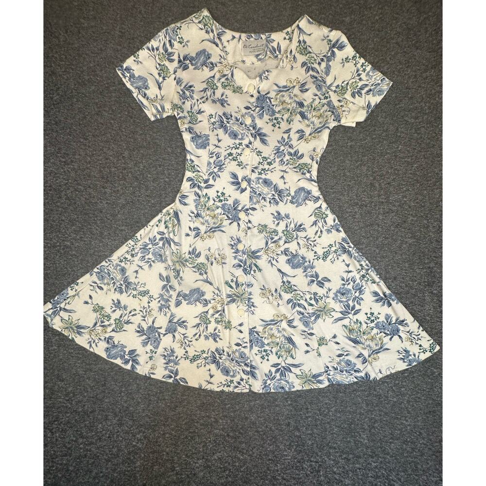 ✨ Vintage 80s Ms Conduct Floral Cottagecore Dress - Size S ✨